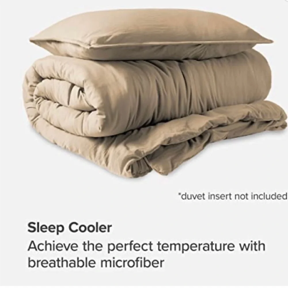 Super Soft Duvet Covers (Twin/Twin XL, Sandwashed Pebble Beach)